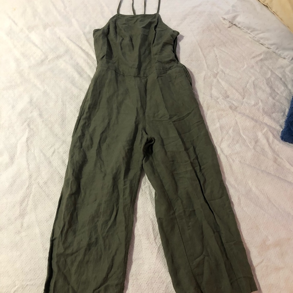 A&F Olive green jumpsuit